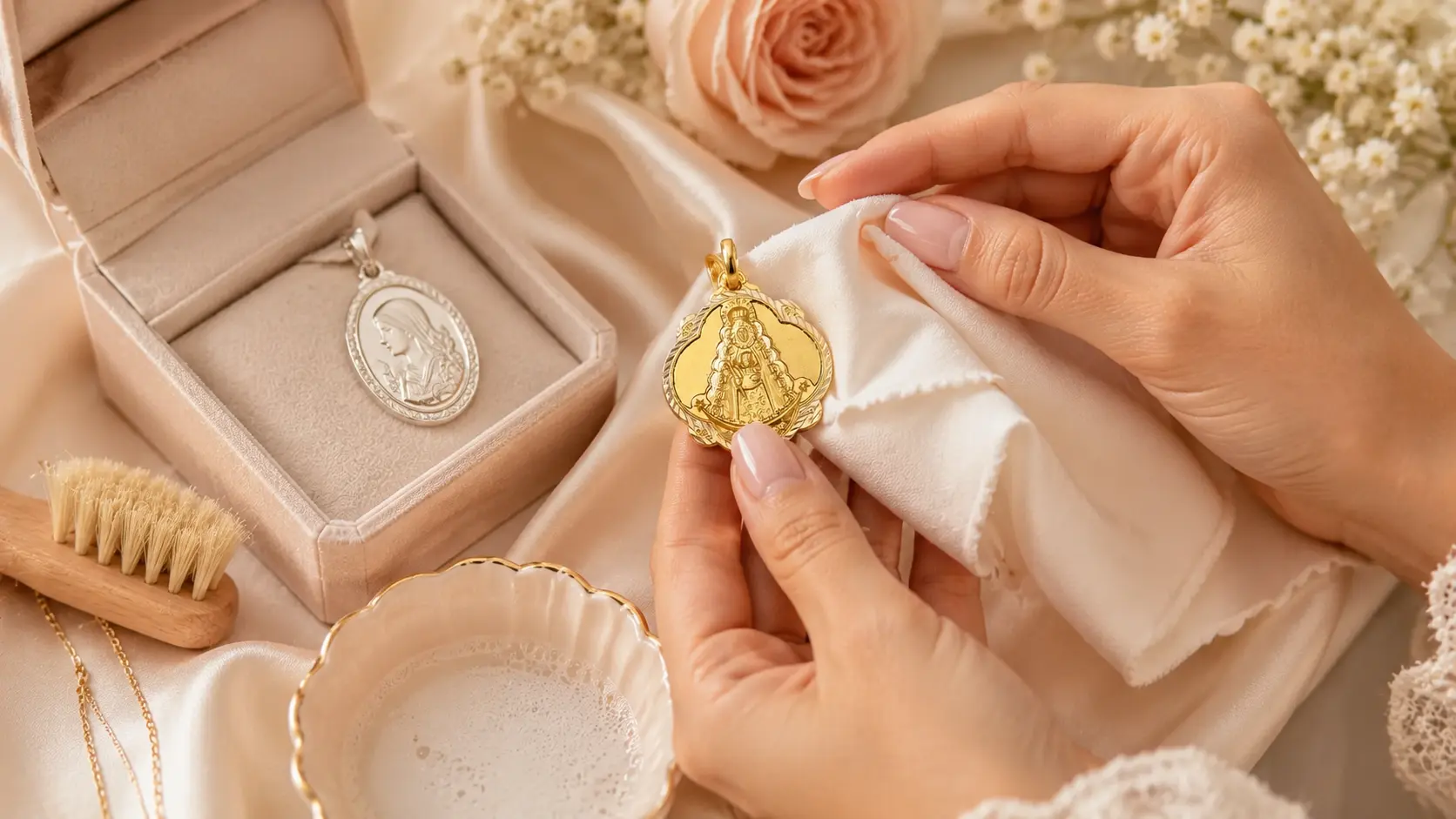 Cuidados de tus joyas de oro y plata: limpieza, almacenamiento y restauración