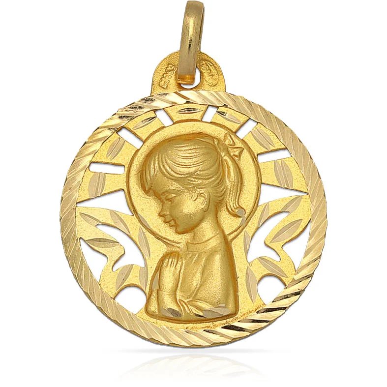 Medalla Oro 18KL V. Niña
