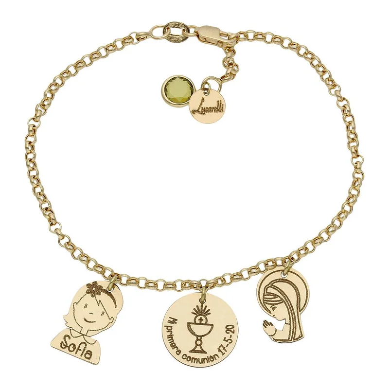 Pulseras de oro y piezas personalizadas